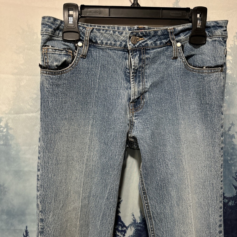 Vintage Y2K Zoey Beth Women's Bootcut Denim Jeans‎ 9/10 Medium Wash Stretch - Picture 2 of 11
